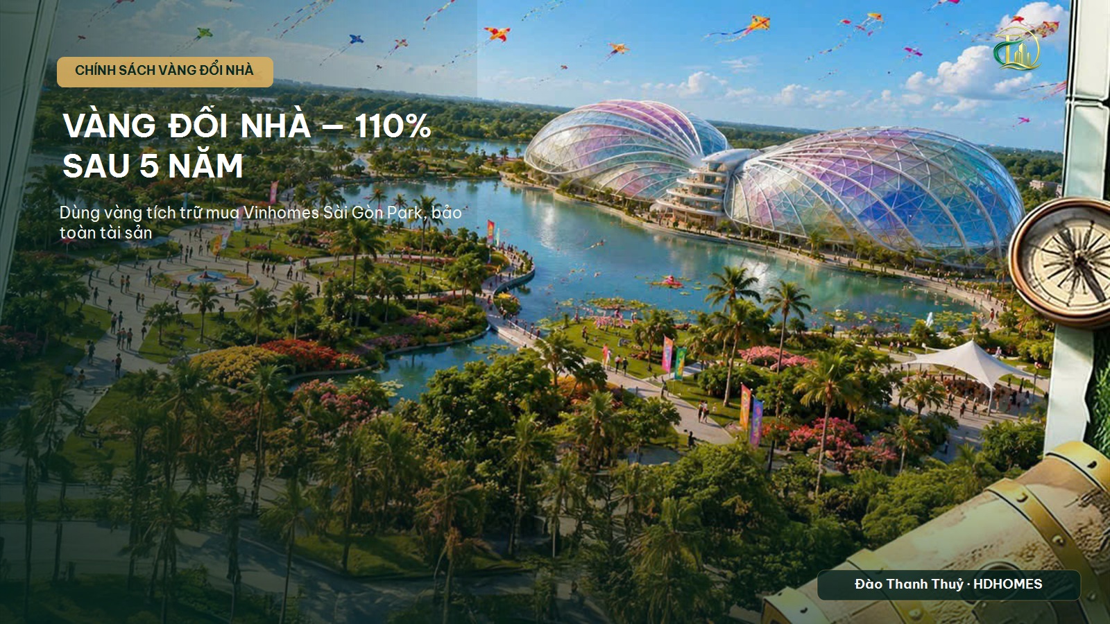 Vinhomes chính sách Vàng đổi Nhà 2026 — Dùng vàng tích trữ mua Vinhomes Sài Gòn Park, sau 5 năm nhận 110% vàng